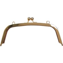 Ritzz Oval Metal Burs Yuvarlak Topuzlu 21,5cm - Gold