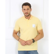 Uomo Park 2127-1 Yaka Baskılı Regular Fıt Erkek T-Shırt