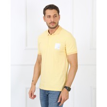 Uomo Park 2127-1 Yaka Baskılı Regular Fıt Erkek T-Shırt