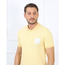 Uomo Park 2127-1 Yaka Baskılı Regular Fıt Erkek T-Shırt