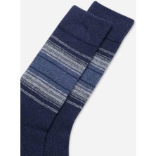 Aytuğ Erkek Koyun Yünü (Lambswool) Tekli Lacivert Soket Çorap - A-25095-L