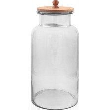 The Mia Madera Kapaklı Saklama Kavanozu 41 x 20 x 20 cm