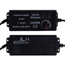 Wınlıght 3V-24V 2 Amper Dijital Ayarlı Adaptör 5.5x2.5 mm Uçlu