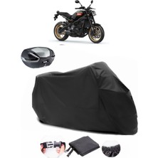 Yamaha Xsr 900 Siyah Arka Çanta Uyumlu Motosiklet Branda Su Geçirmez Dayanıklı Kumaş