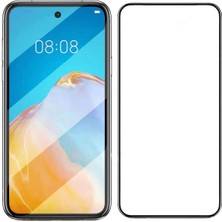 Cover Center  Huawei P Smart 2021 Tam Kaplayan Darbe Dayanıklı Parlak Esnek Kırılmaz Ekran Koruyucu