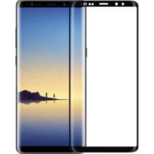 Cover Center  Samsung Galaxy Note 8 Siyah Tam Kaplayan Darbe Dayanıklı Parlak Esnek Kırılmaz Ekran Koruyucu