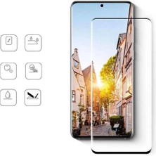 Cover Center  Samsung Galaxy S21 Fe Tam Kaplayan Darbe Dayanıklı Parlak Esnek Kırılmaz Ekran Koruyucu