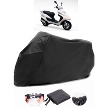 Asya Efsane Eco 100 Siyah Motosiklet Branda Su Geçirmez Dayanıklı Kumaş