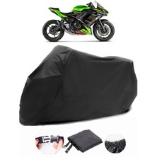 Kawasaki Ninja 650 Siyah Motosiklet Branda Su Geçirmez Dayanıklı Kumaş