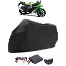 Kawasaki Ninja ZX-10R Siyah Motosiklet Branda Su Geçirmez Dayanıklı Kumaş