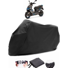 Peugeot Speedfight 4 Siyah Motosiklet Branda Su Geçirmez Dayanıklı Kumaş
