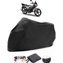 Motoran Dante 100 Siyah Motosiklet Branda Su Geçirmez Dayanıklı Kumaş