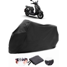 Bajaj Chetak Siyah Motosiklet Branda Su Geçirmez Dayanıklı Kumaş