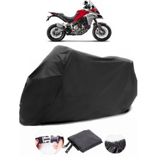 Ducati Multistrada 1200 Enduro Siyah Motosiklet Branda Su Geçirmez Dayanıklı Kumaş