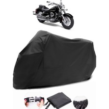 Autoen Yamaha Xvs 650 A Siyah Motosiklet Branda Su Geçirmez Dayanıklı Kumaş