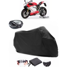 Ducati Panigale 1199 S Siyah Arka Çanta Uyumlu Motosiklet Branda Su Geçirmez Dayanıklı Kumaş