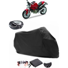 Autoen Ducati Monster 1100 Siyah Arka Çanta Uyumlu Motosiklet Branda Su Geçirmez Dayanıklı Kumaş