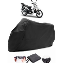 Autoen Motoran Zs 100 Siyah Motosiklet Branda Su Geçirmez Dayanıklı Kumaş