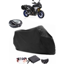 Yamaha Tracer 900 Gt Siyah Arka Çanta Uyumlu Motosiklet Branda Su Geçirmez Dayanıklı Kumaş