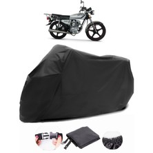 Kuba CG150 Siyah Motosiklet Branda Su Geçirmez Dayanıklı Kumaş