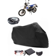 Bmw G 650 x Challenge Siyah Arka Çanta Uyumlu Motosiklet Branda Su Geçirmez Dayanıklı Kumaş