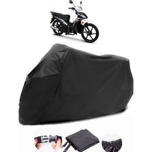 Rks Rodos 100 Siyah Motosiklet Branda Su Geçirmez Dayanıklı Kumaş