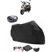 Mondial 125 Znu I Siyah Arka Çanta Uyumlu Motosiklet Branda Su Geçirmez Dayanıklı Kumaş