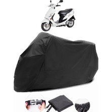 Peugeot V-Clic 50 Siyah Motosiklet Branda Su Geçirmez Dayanıklı Kumaş