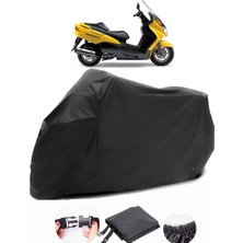 Suzuki Burgman Uh 150 Siyah Motosiklet Branda Su Geçirmez Dayanıklı Kumaş