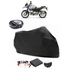 Bmw R 1150 Gs Siyah Arka Çanta Uyumlu Motosiklet Branda Su Geçirmez Dayanıklı Kumaş