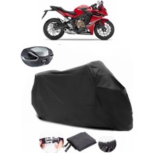 Honda Cbr 600 F Siyah Arka Çanta Uyumlu Motosiklet Branda Su Geçirmez Dayanıklı Kumaş