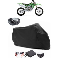 Autoen Kawasaki Kx 450F Siyah Arka Çanta Uyumlu Motosiklet Branda Su Geçirmez Dayanıklı Kumaş