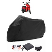 Kanuni Pony 50 Siyah Motosiklet Branda Su Geçirmez Dayanıklı Kumaş