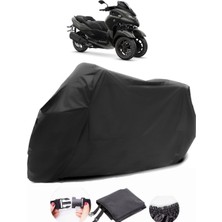 Yamaha Tricity 300 Siyah Motosiklet Branda Su Geçirmez Dayanıklı Kumaş