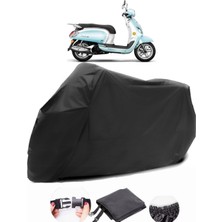 Sym Fiddle Iıı 200I Siyah Motosiklet Branda Su Geçirmez Dayanıklı Kumaş