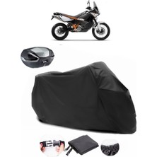 Ktm 990 Adventure R Siyah Arka Çanta Uyumlu Motosiklet Branda Su Geçirmez Dayanıklı Kumaş