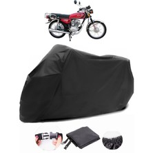 Çelik Motor Victory 125 Siyah Motosiklet Branda Su Geçirmez Dayanıklı Kumaş