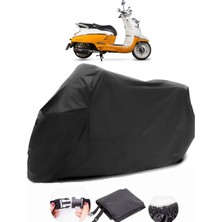 Peugeot Django 125 Siyah Motosiklet Branda Su Geçirmez Dayanıklı Kumaş