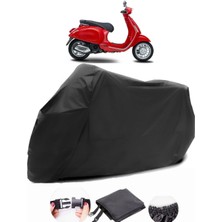 Piaggio Vespa 150 Siyah Motosiklet Branda Su Geçirmez Dayanıklı Kumaş
