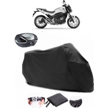 Honda Nc 750 S Dct Siyah Arka Çanta Uyumlu Motosiklet Branda Su Geçirmez Dayanıklı Kumaş