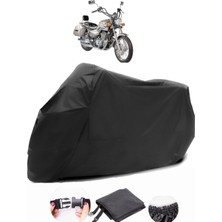 Mondial 250 Mct Siyah Motosiklet Branda Su Geçirmez Dayanıklı Kumaş