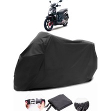 Sym Symphony Sr 125 Siyah Motosiklet Branda Su Geçirmez Dayanıklı Kumaş