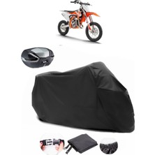 Ktm 65 Sx Siyah Arka Çanta Uyumlu Motosiklet Branda Su Geçirmez Dayanıklı Kumaş