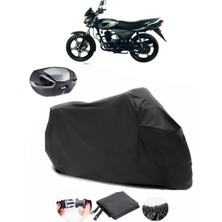 Autoen Lifan Glint 100 Siyah Arka Çanta Uyumlu Motosiklet Branda Su Geçirmez Dayanıklı Kumaş