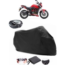 Benelli Tnt 25 Siyah Arka Çanta Uyumlu Motosiklet Branda Su Geçirmez Dayanıklı Kumaş