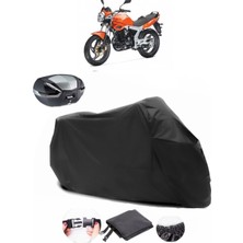 Kanuni Gt 170 Siyah Arka Çanta Uyumlu Motosiklet Branda Su Geçirmez Dayanıklı Kumaş