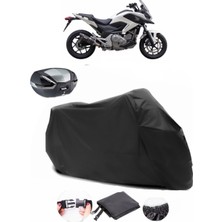 Honda Nc 700 S Siyah Arka Çanta Uyumlu Motosiklet Branda Su Geçirmez Dayanıklı Kumaş