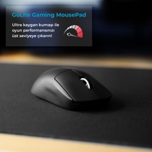 GoLite 22X18 Mouse Pad Gaming Mousepad Kaymaz Taban Oyuncu Mouse Fare Altlığı Siyah Small - S