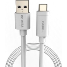 Duracell 1m Usb-A To Usb-C Şarj Kablosu - Beyaz