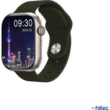 ScHitec Watch HK9 Pro Plus Amoled Ekran Android İos HarmonyOs Uyumlu Akıllı Saat Yeşil